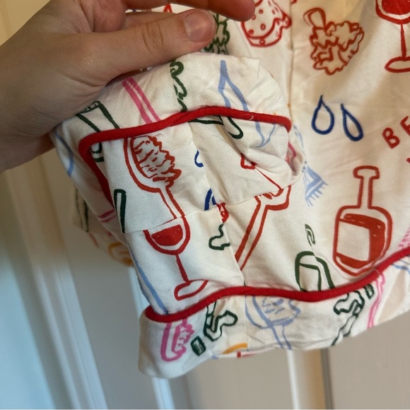 Anthropologie Jordan Nickson The Briar Piped Pajama Shorts - Picture 6 of 10